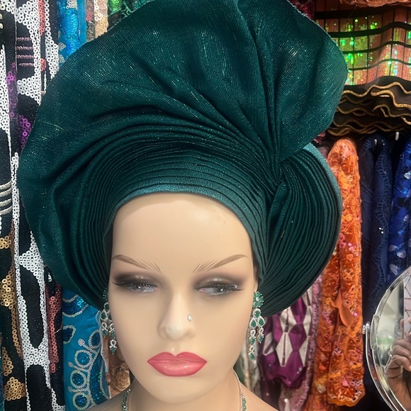 Designer Hat - Rare Elegant Classy One Of A Kind Hand Made Auto Gele main image 2
